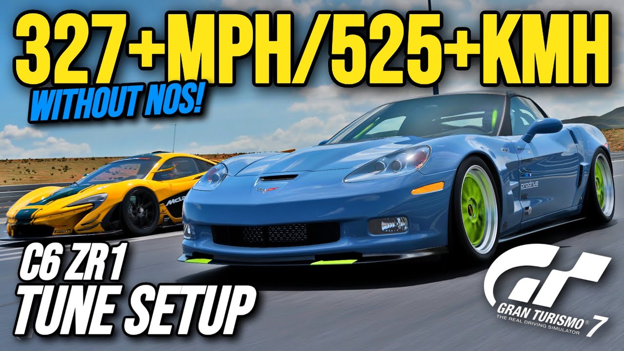 327+ MPH (525+ KMH) Corvette C6 ZR1 Tune Setup | GT7 Speed Builds | Gran Turismo 7 Route X Racing