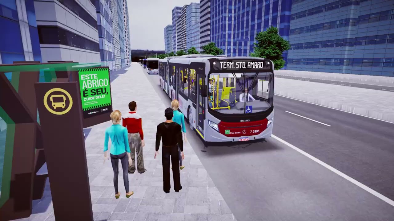 709M-10 Terminal Pinheiros x Terminal Santo Amaro | Proton Bus Simulator