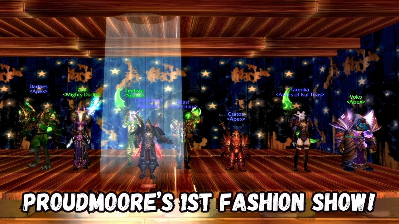 Proudmoore's 1st Fashion Show (Transmog Competition) | Proudmoore Cataclysm