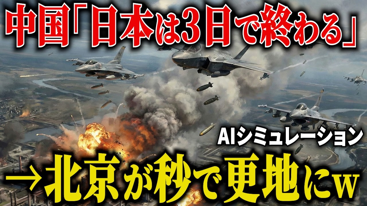 【閲覧注意】もしも自衛隊が「報復攻撃」を開始したら？北京が更地になった結果がヤバすぎる…中国政府、顔面蒼白の結末へ【AIシミュレーション】