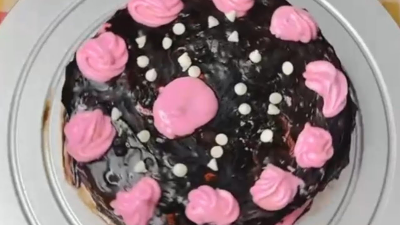 Eggless Chocolate Cake Recipe Without Oven || Chocolate Cake 