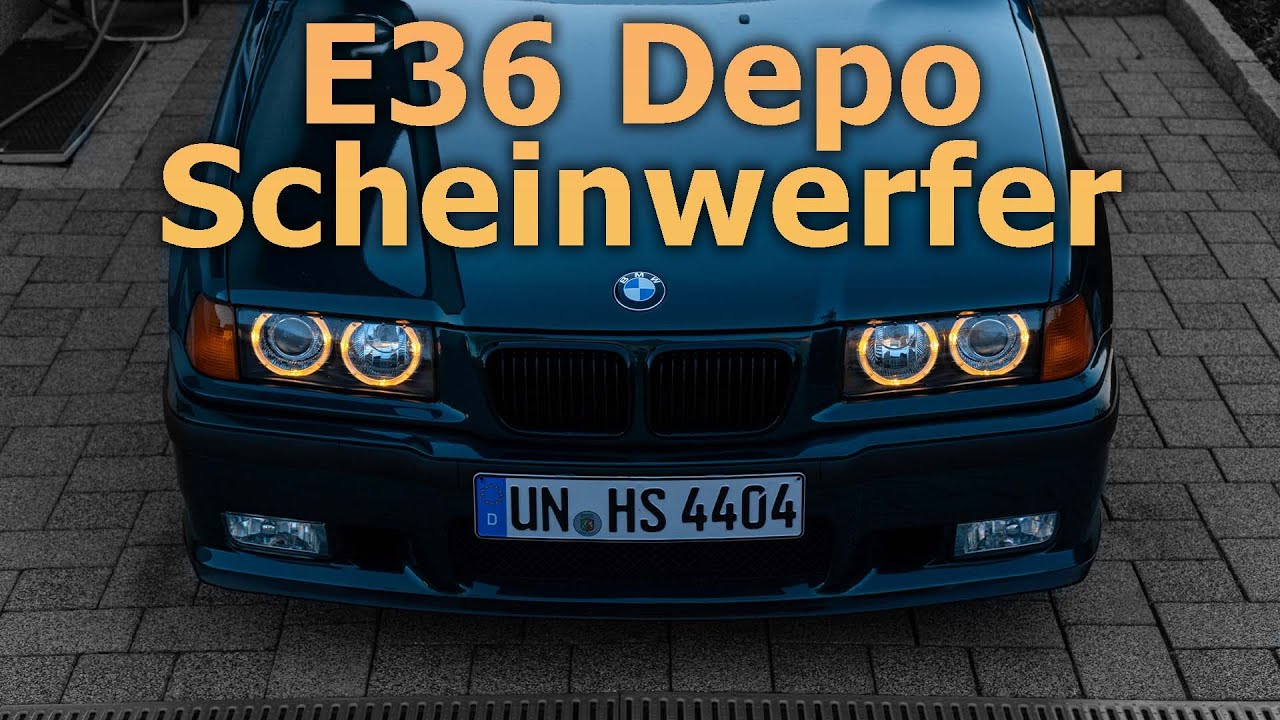 E36 Depo Scheinwerfer Installation + LWR Mod!