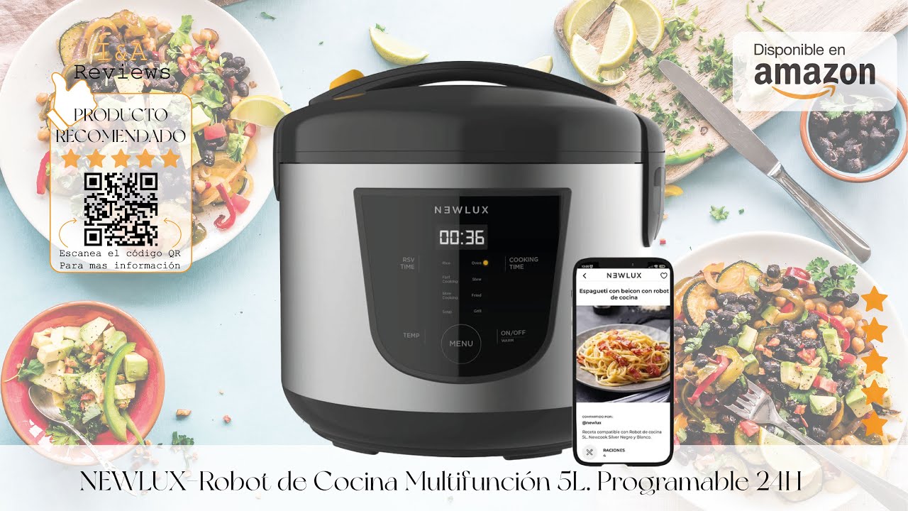 NEWLUX-Robot de Cocina Multifunci&oacute;n 5L
