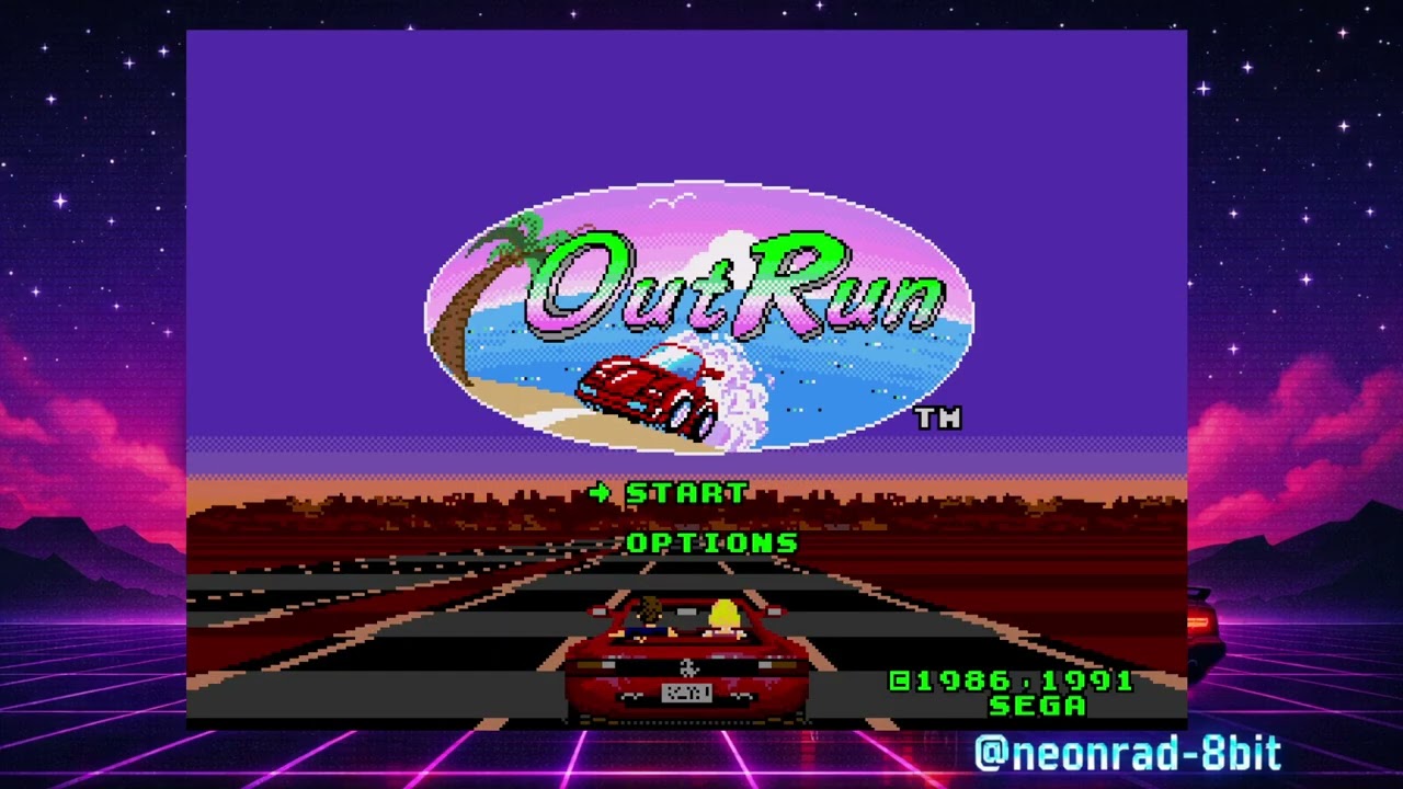 👉 🚗 OutRun (Mega Drive) | Neon Cruise  (🎬 Full Stream Upload)