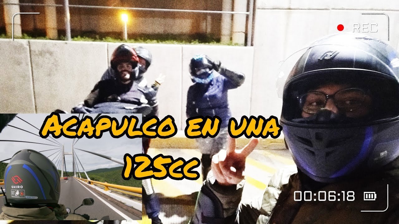 nos fuimos de CDMX a Acapulco en una 125 CC YBR