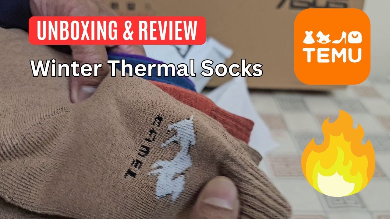 TEMU Winter Socks Review | Light Thermal Socks Unboxing & Testing | Winter Outfit Refresh