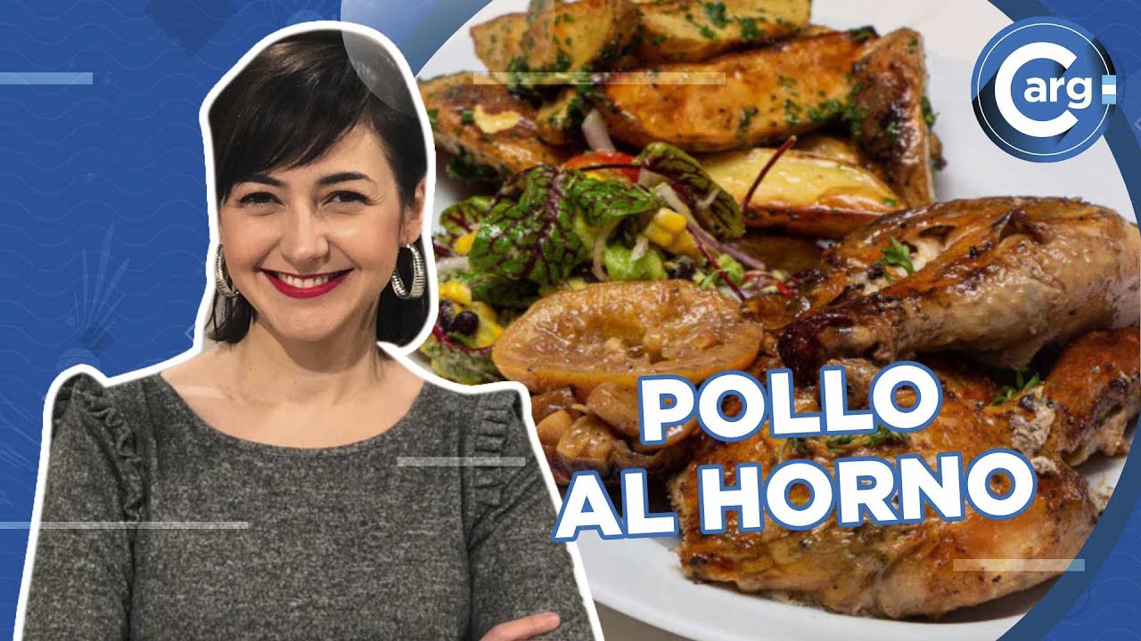 CÓMO HAGO POLLO AL HORNO CON ENSALADA Y PAPAS