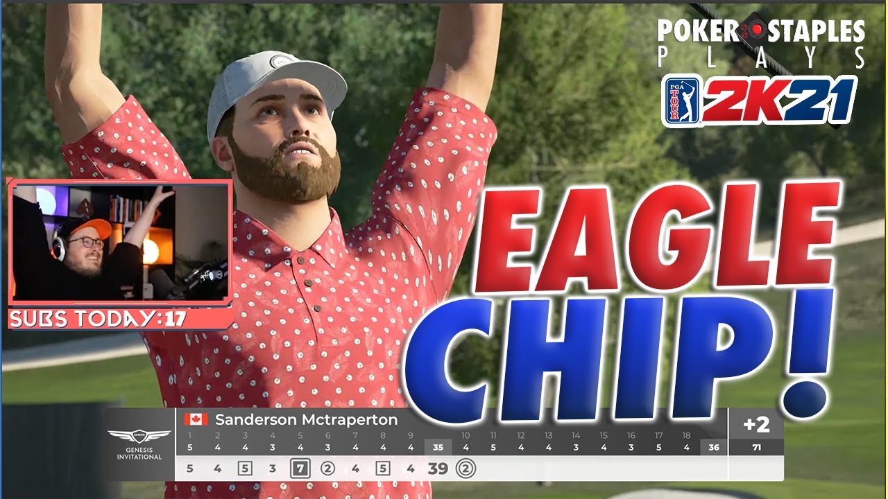EAGLE CHIP ON THE PGA TOUR | PGA 2K21 | PokerStaplesPlays