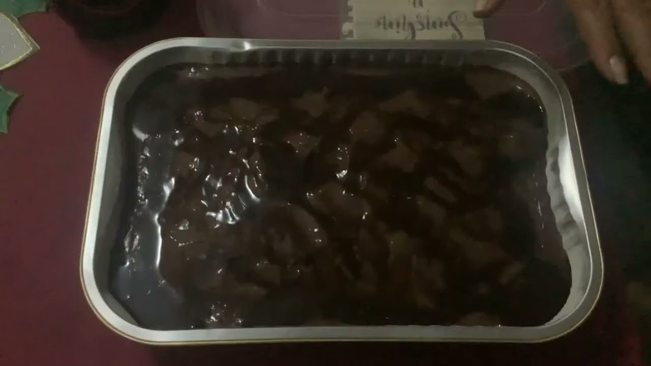 My mom made a chocolate poke cake
