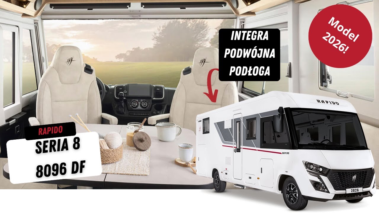2026 Rapido Seria 8 - 8096dF ALDE - Prezentacja luksusowej integry na Fiacie Ducato
