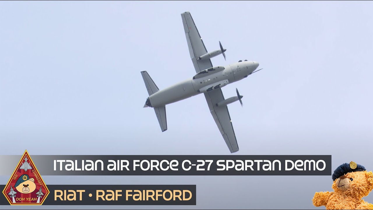 SUPERB DISPLAY: Italian Air Force C-27J Spartan Display RAF Fairford RIAT 2022