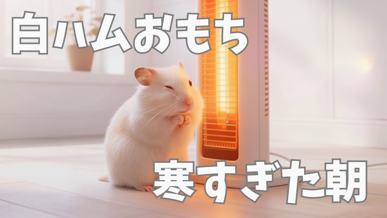 【白ハムおもち】寒すぎた日のモーニングルーティン☕️