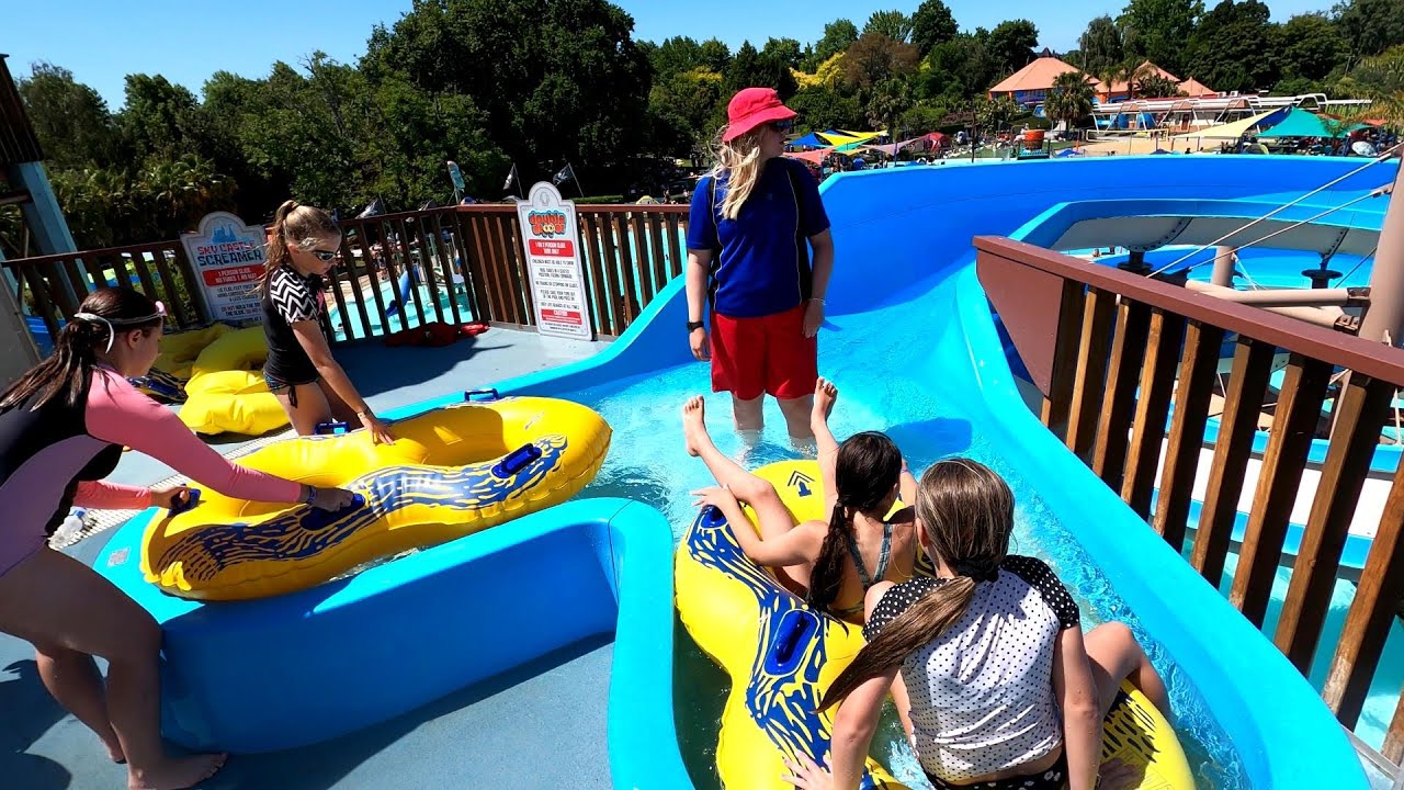 Splash Planet, Hastings NZ. Jan 2020. EP5 Double Dipper Slide.