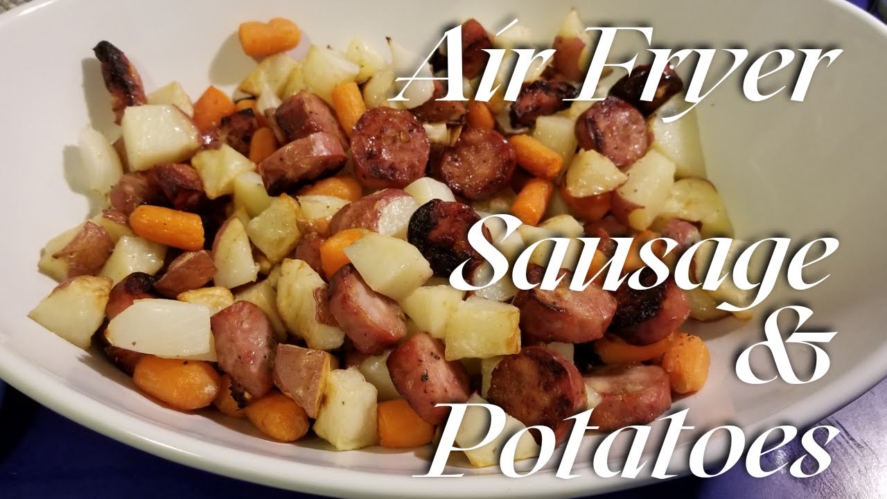 AIR FRYER RECIPES | EASY DINNER | SAUSAGE AND POTATOES | Love Irma