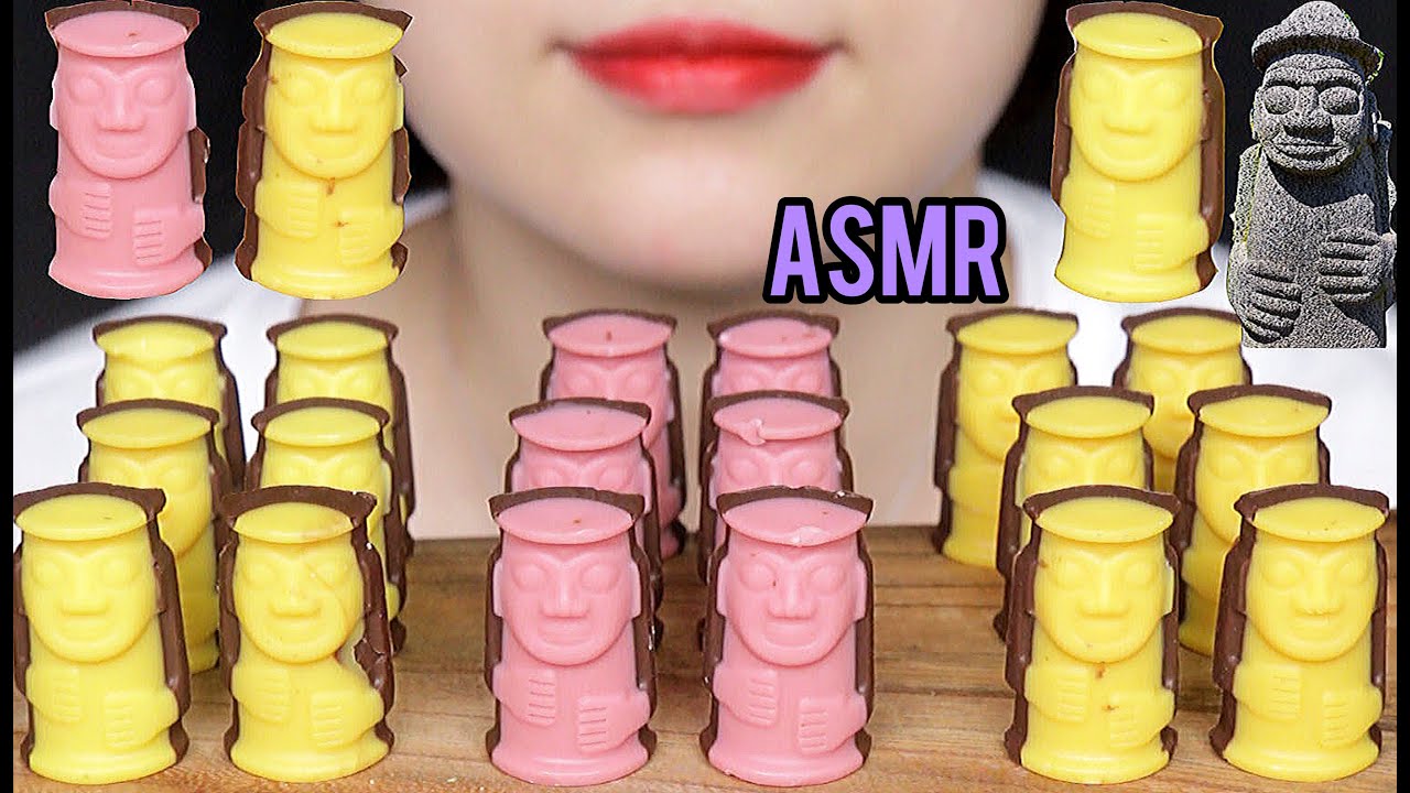 ASMR KOREA JEJU ISLAND CHOCOLATE 제주도 초콜렛 먹방 EATING SOUNDS