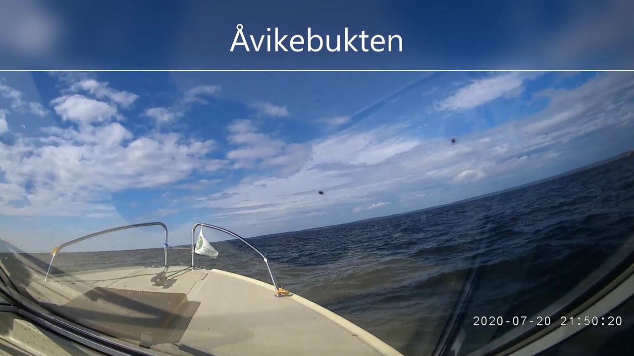 Båtresa från H-sand till Tynderö.
