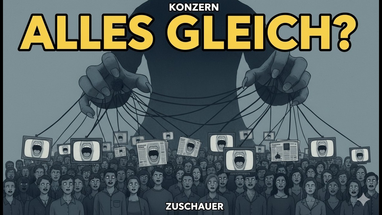 📺 4 Konzerne kontrollieren 75 %: Wie Medienmonopole unsere Meinung machen 📉🤐