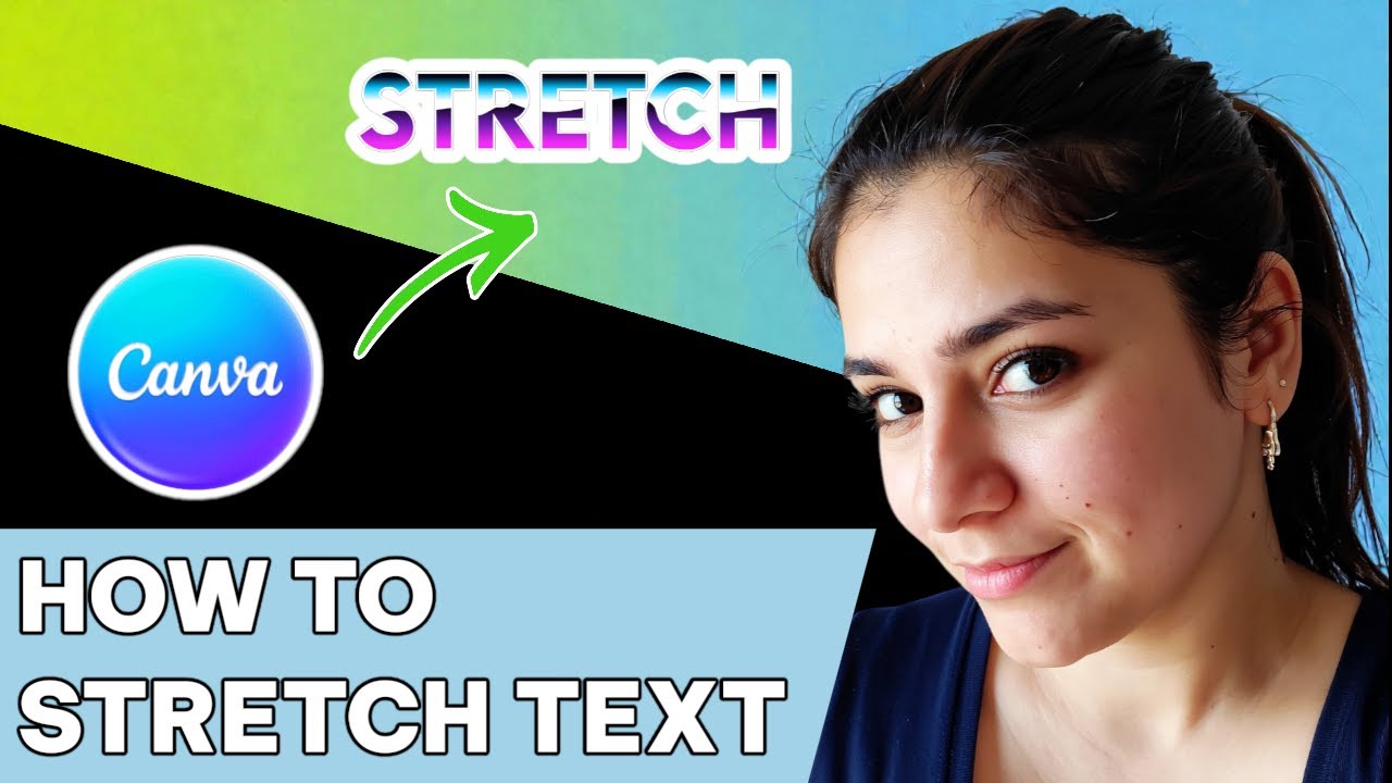 How to stretch text in Canva