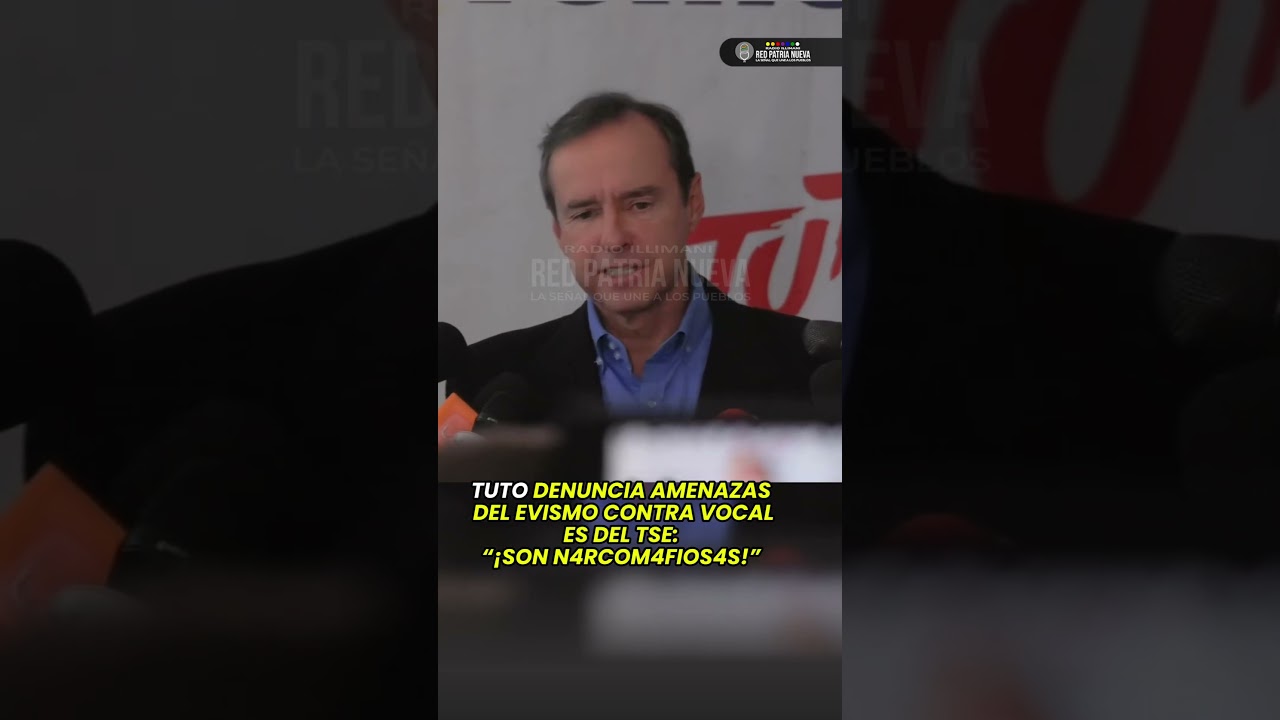 💥 Tuto denuncia amenazas del evismo contra vocales del TSE: &ldquo;&iexcl;Son narcomafiosas!&rdquo; 😡⚖️