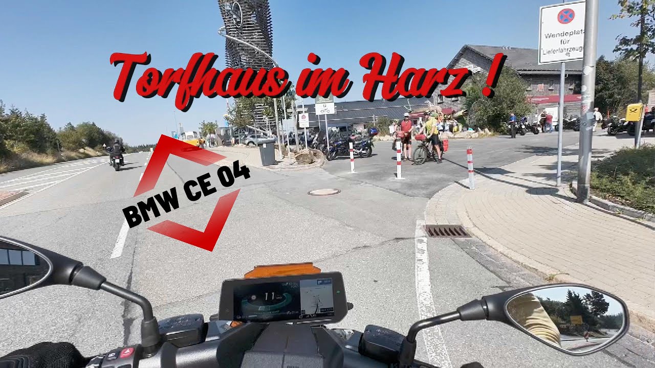 BMW CE04 triff auf das Torfhaus !