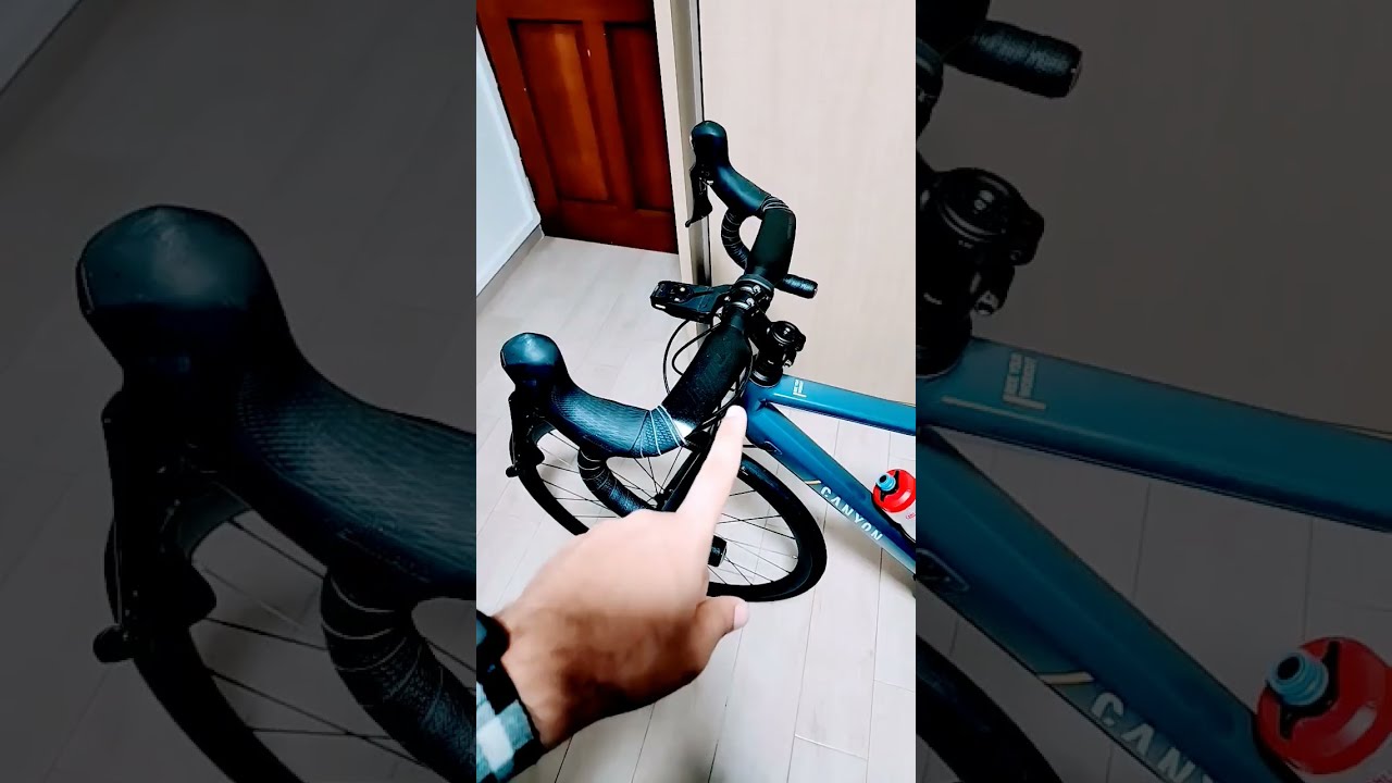 Canyon Roadlite 7 on wahoo kickr v5 with dropbars