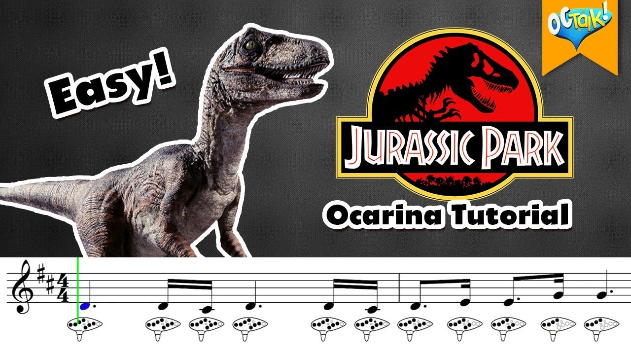 Jurassic Park Theme - Ocarina Tutorial || OcTalk