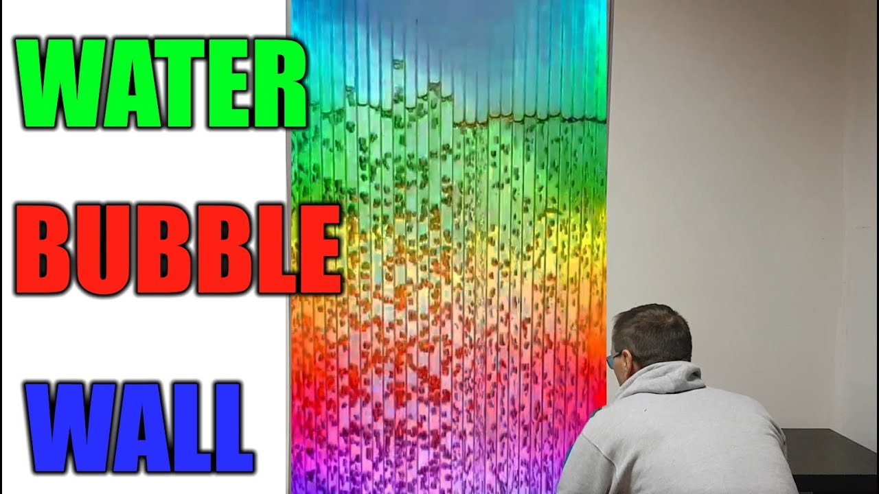 Как сделать BUBBLE WALL со светодиодной подсветкой - идея декора стен своими руками.