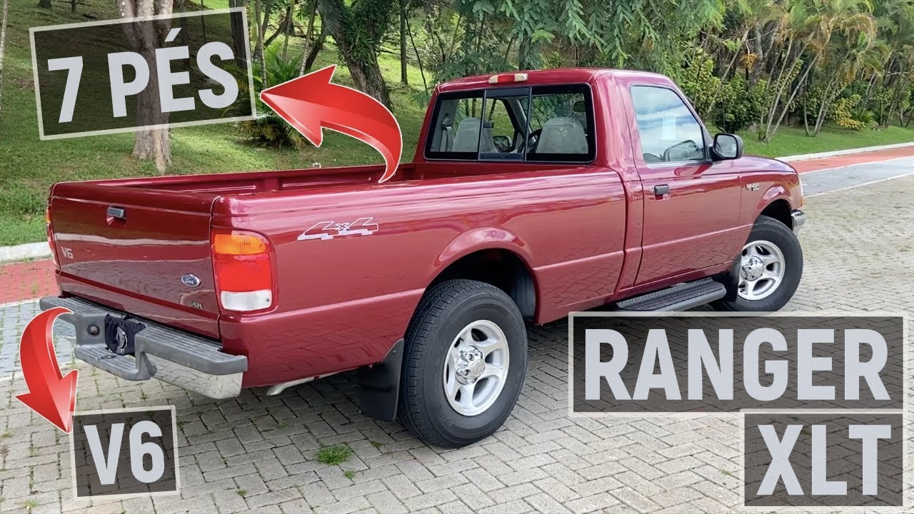 RANGER XLT: motor V6 e caçamba de 7 pés