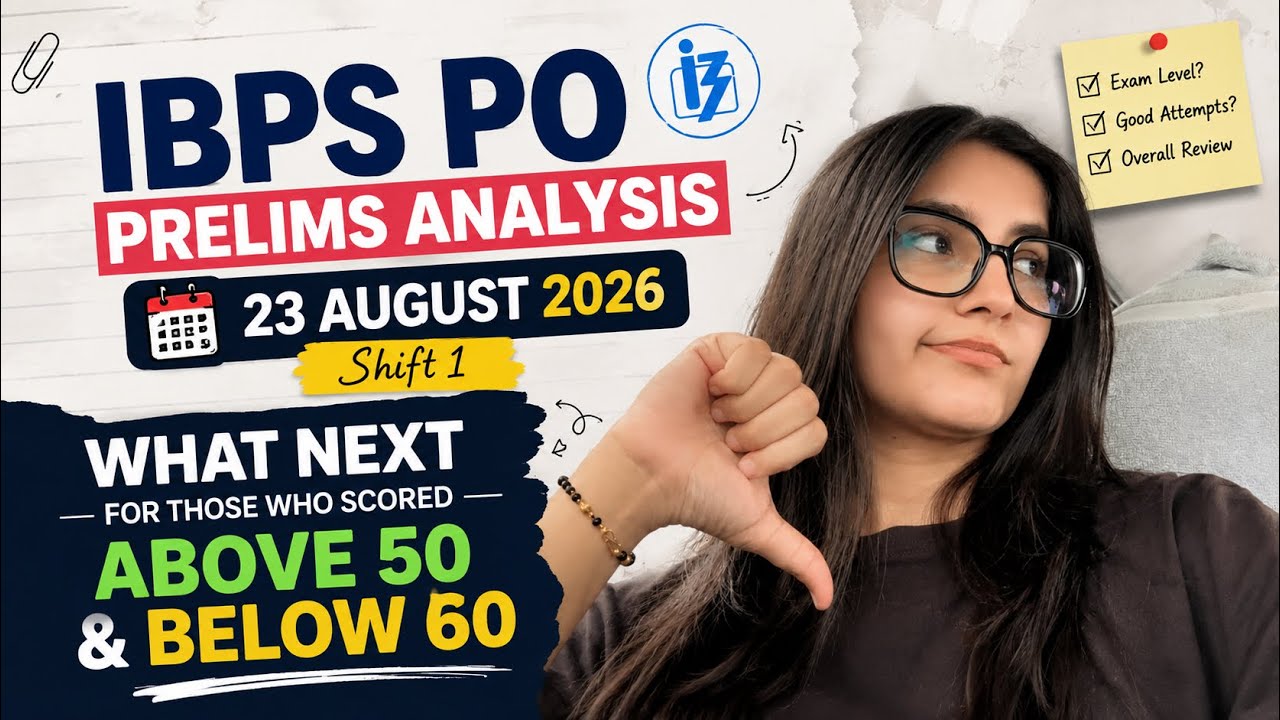 IBPS PO Shift 1 Analysis 🥹📚 | What Next for 50&ndash;60 Marks?