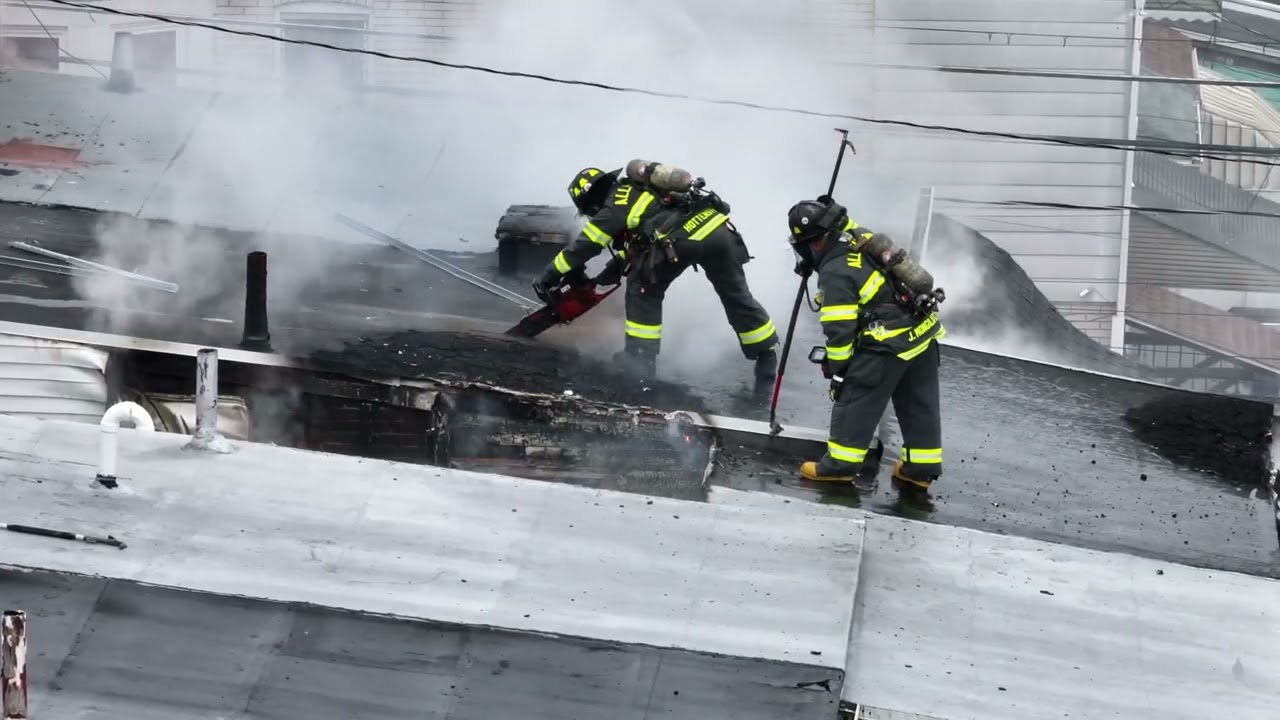 City of Allentown 1530 W Allen st 2nd Alarm Dwelling fire with heavy fire out the back 11/30/2025