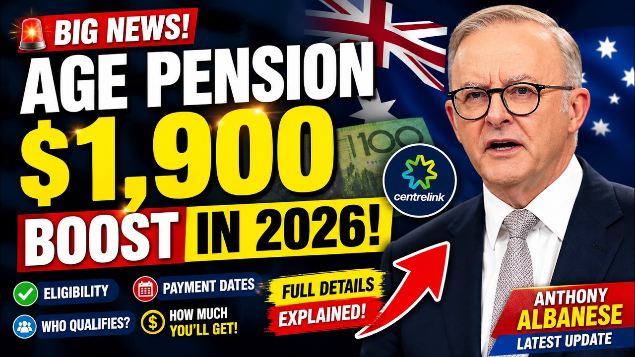 🚨💰 Australia Age Pension 2026: $1,900 Boost Explained! Eligibility, Payment Dates & Truth Revealed