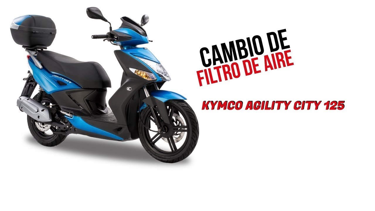 Revisión y cambio de filtro de aire de una Kymco Agility City 125