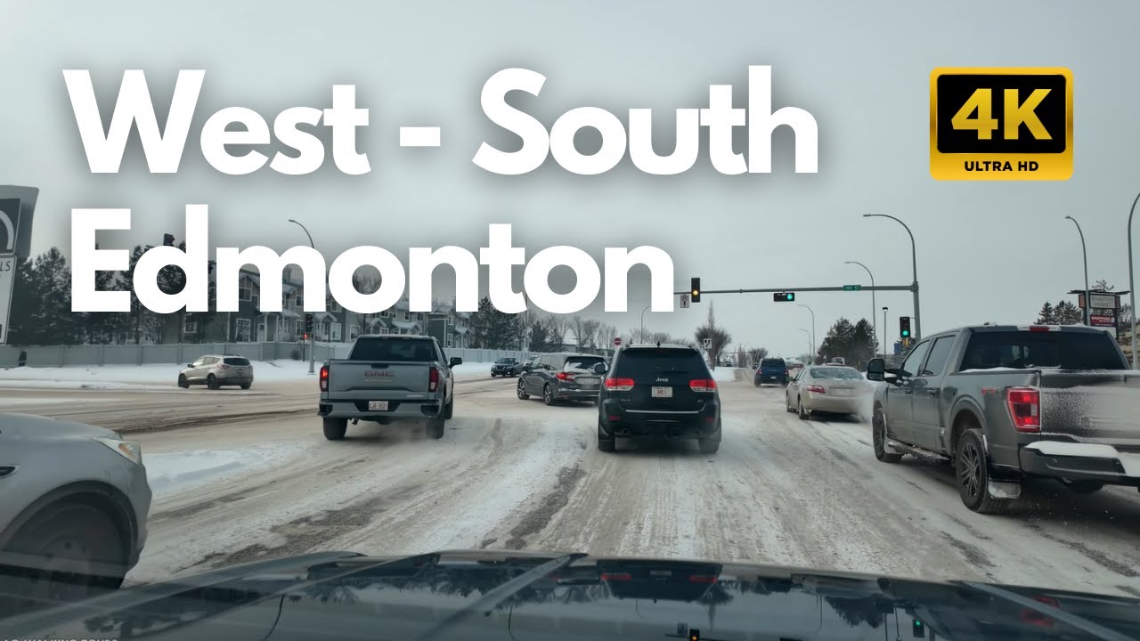 Explore West Edmonton and South Edmonton | 4K Driving Tour Alberta