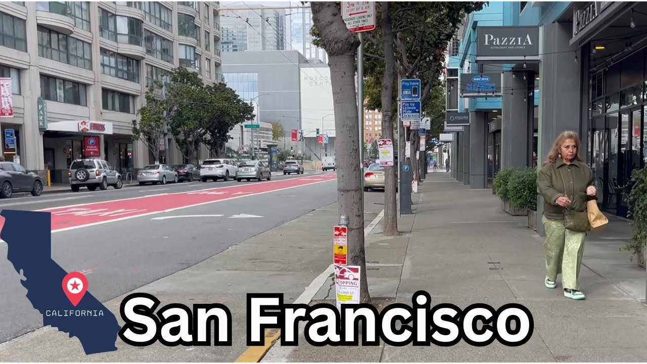 San Francisco Walk Tour USA  | 4K 60FPS