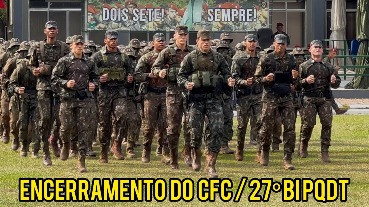 27º BATALHÃO DE INFANTARIA PARAQUEDISTA ENCERRA CURSO DE FORMAÇÃO DE CABOS E ENTREGA QUADERNA CFC 🦅