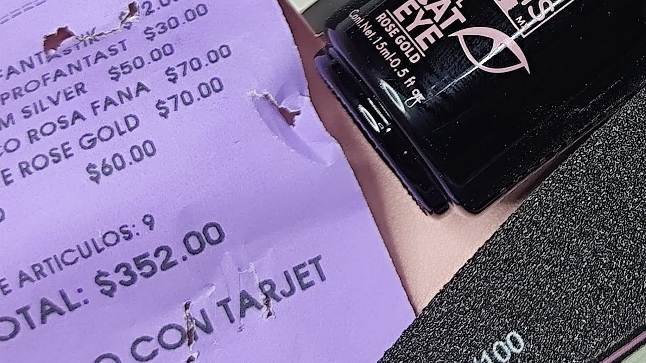 QUE COMPRAS CON $350 PESOS EN MATERIAL PARA LAS UÑAS  