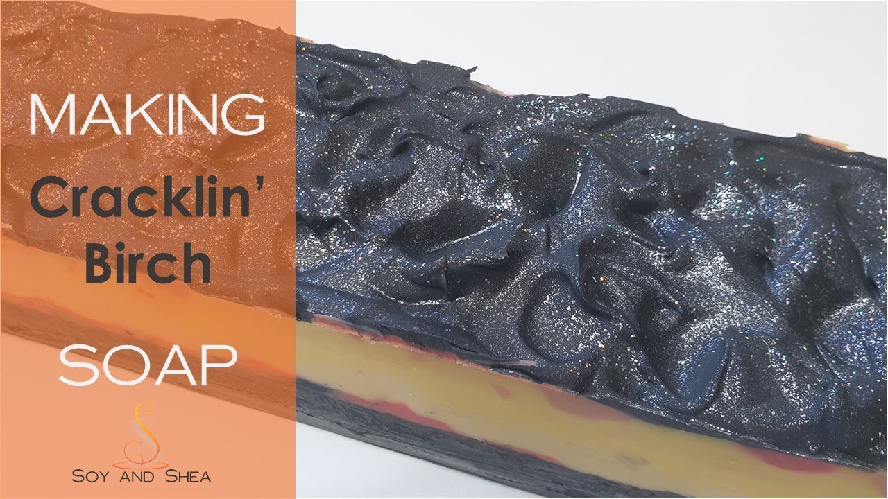 Cracklin' Birch Cold Process Soap - does it look like a fire place? | Soy and Shea