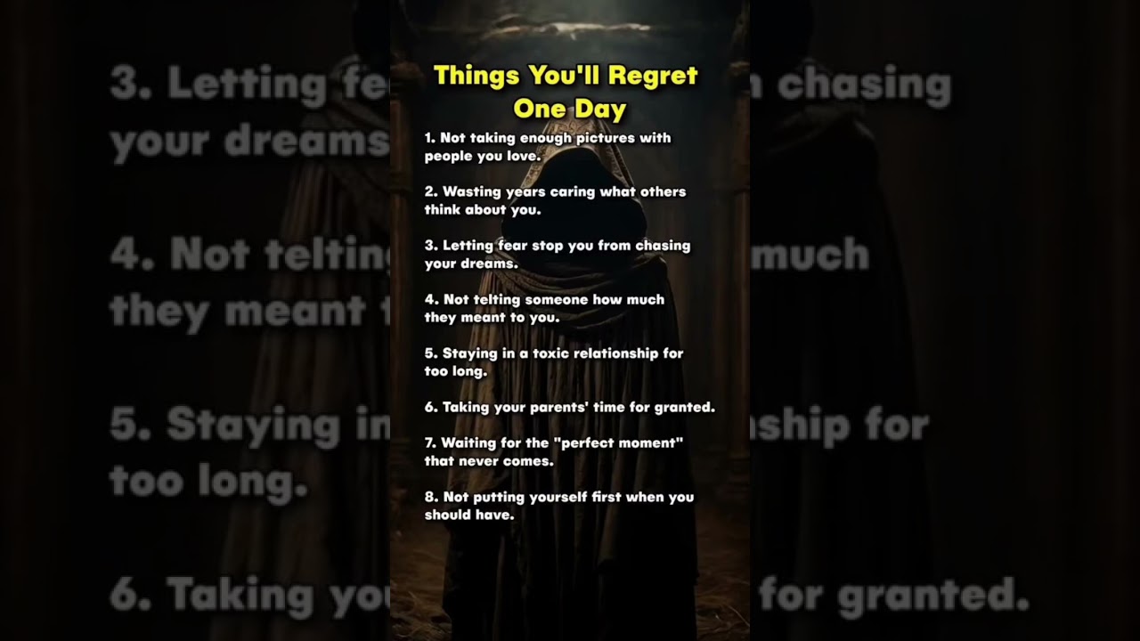 Psychology of Life Regret