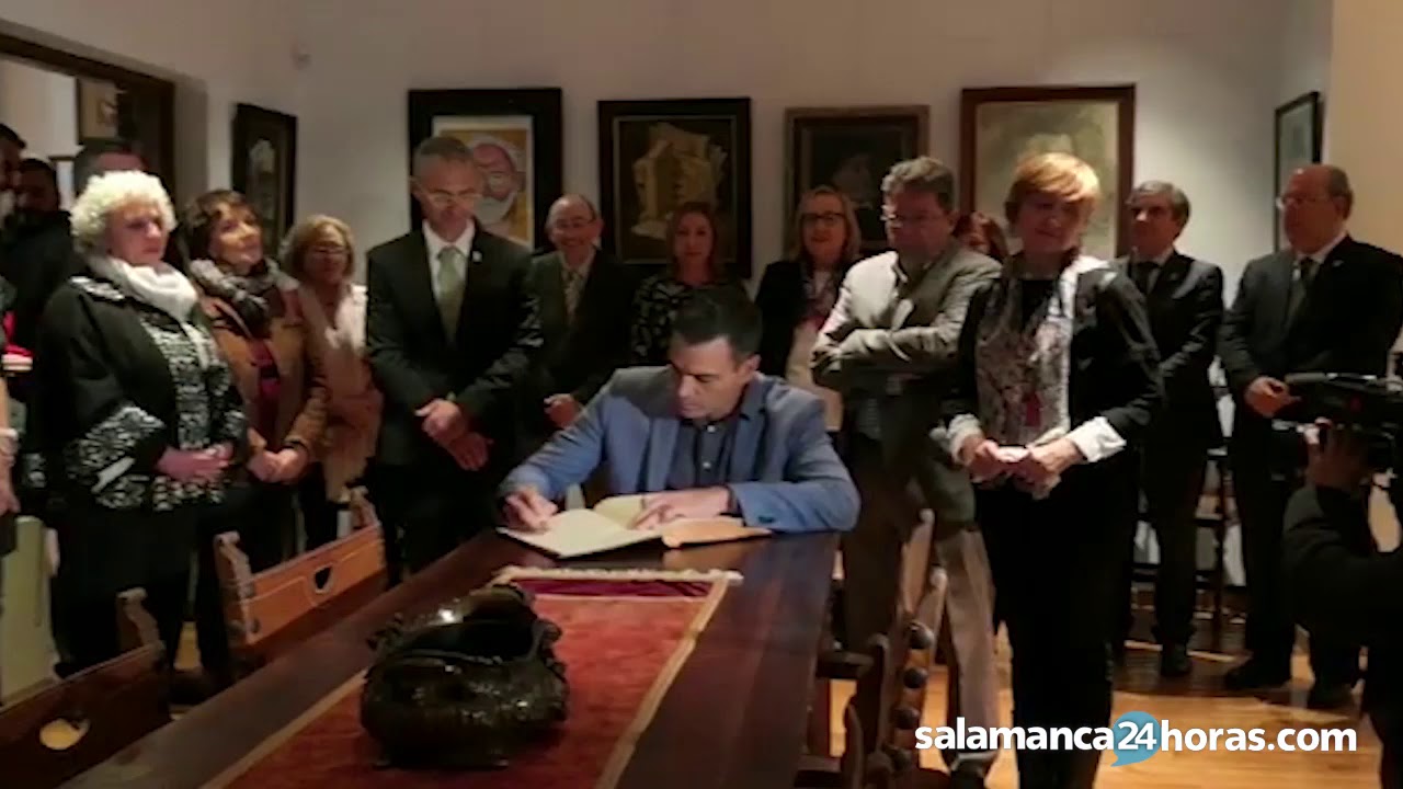 Visita de Pedro Sánchez a la Casa Museo Unamuno
