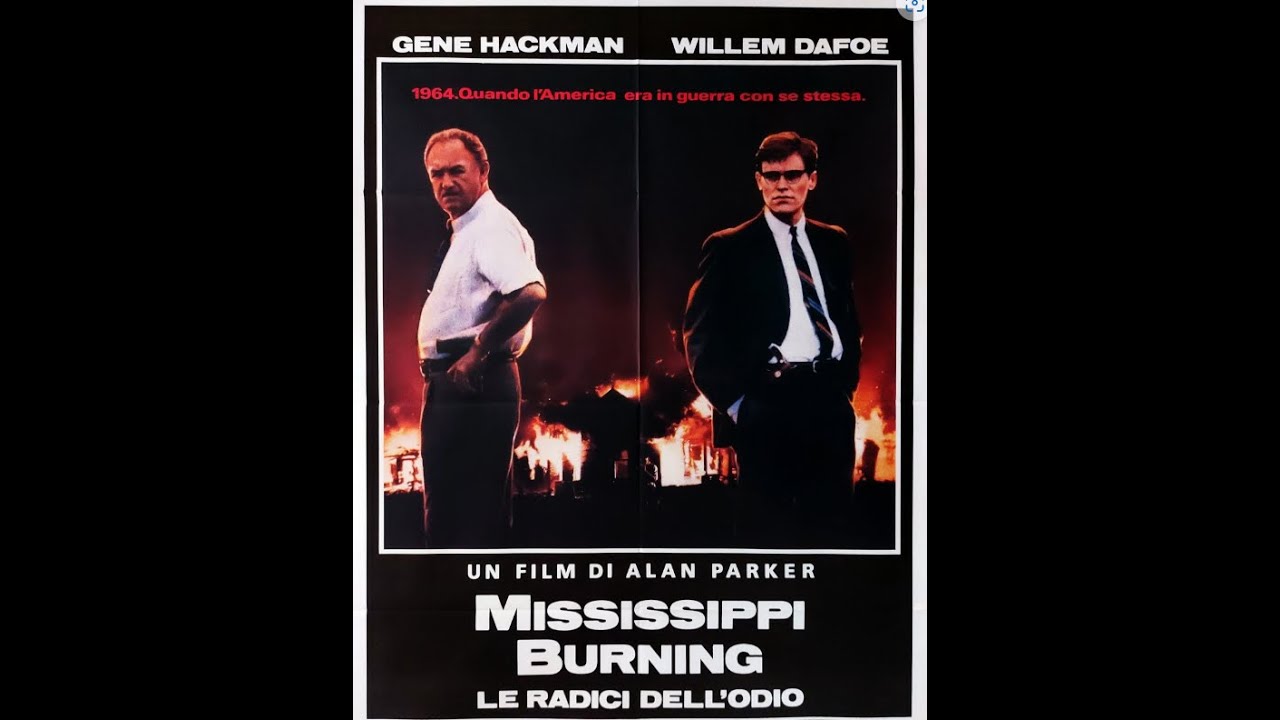 SCENE CULT : GENE HACKMAN in MISSISSIPPI BURNING (1988) di Alan Parker con Willem Dafoe, Brad Dourif
