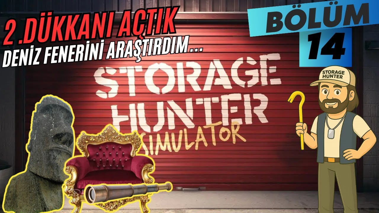 YENİ DÜKKAN BOL SATIŞ VE DENİZ FENERİ ... Storage Hunter Simulator Türkçe Bölüm 14
