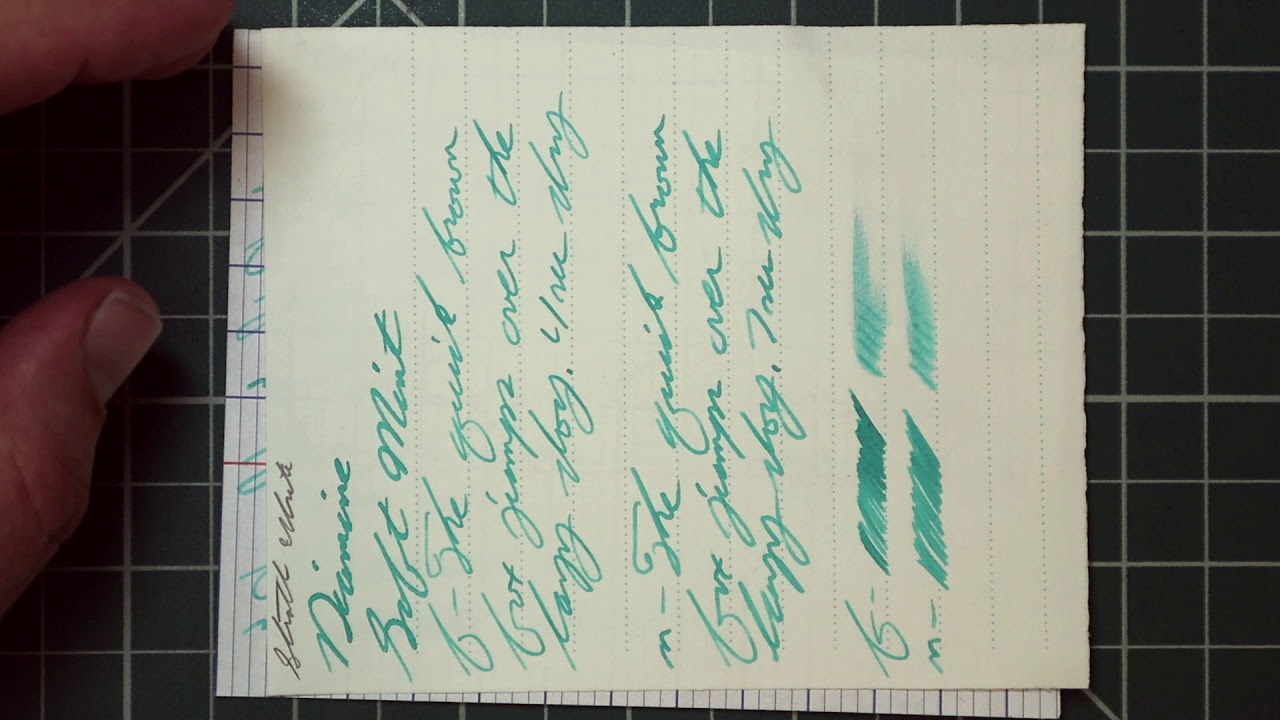 Diamine Soft Mint Fountain Pen Ink #fountainpenink #fountainpens