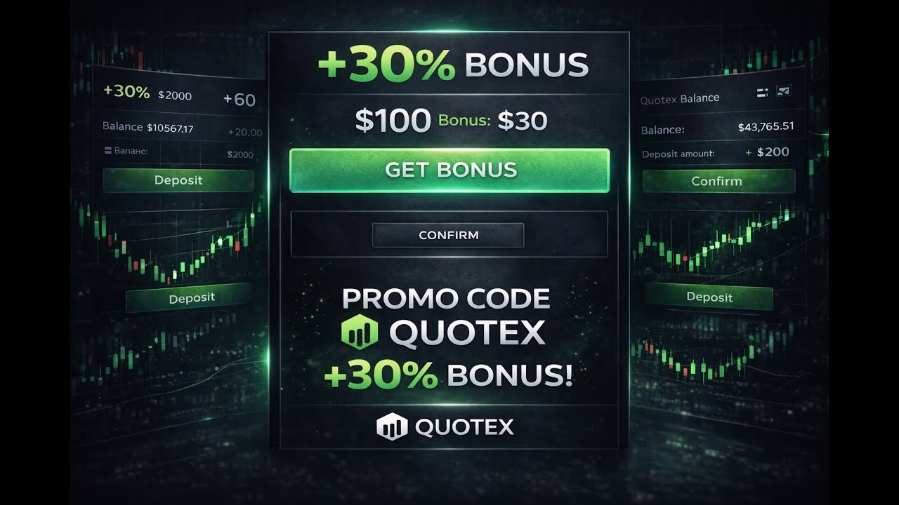 🔴 Quotex Promo Code 2026 &ndash; Get Instant Bonus on Your Deposit!