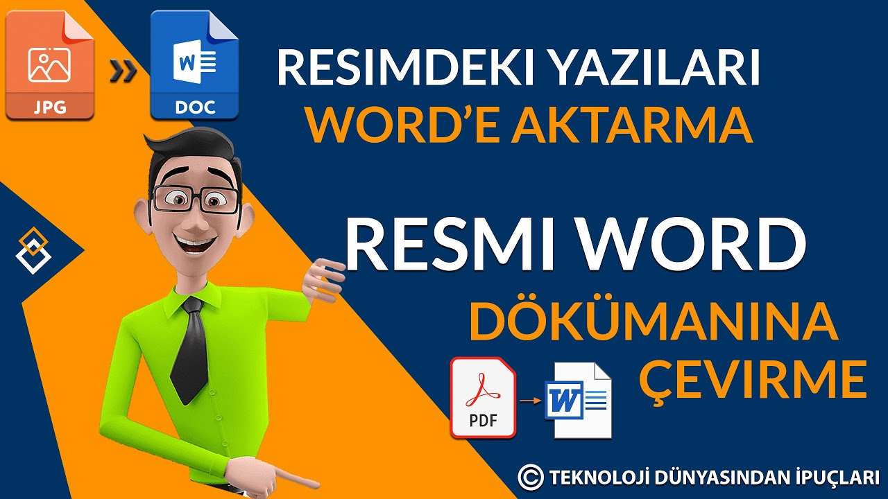 Resimdeki Yazıyı Metne Çevirme | Resimdeki Yazıyı Word'e Aktarma