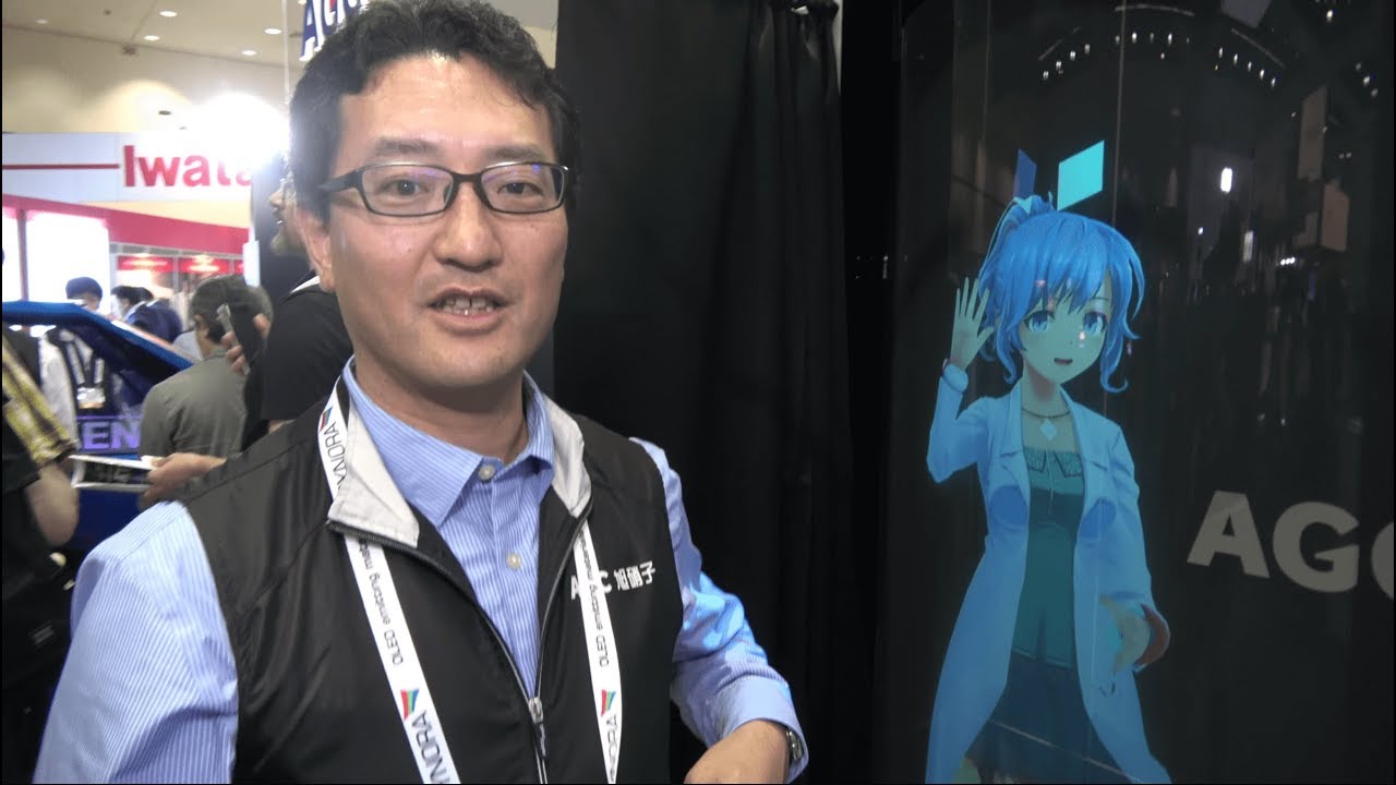 AGC Asahi Glass, foldable Glass, AR virtual concierge, talking Glass and AR mirror