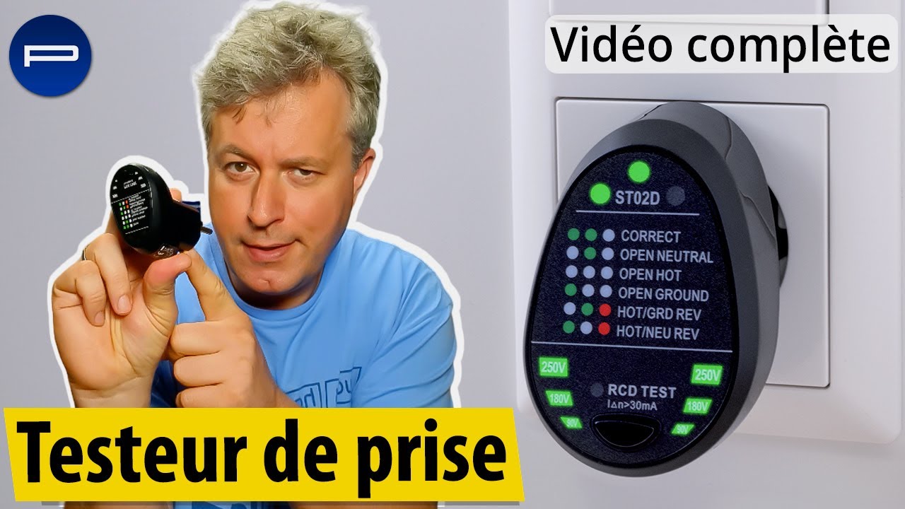 Comment repérer les défauts d'une prise électrique : phase, neutre, terre, PE, RCD ? [PEARLTV.FR]