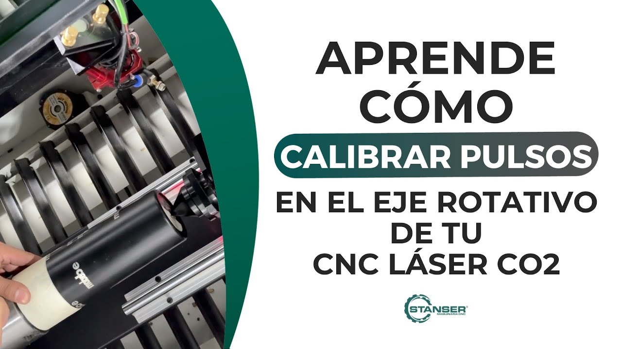 Aprende cómo calibrar pulsos en tu eje rotativo para Láser de CO2 RDWORKS Stanser