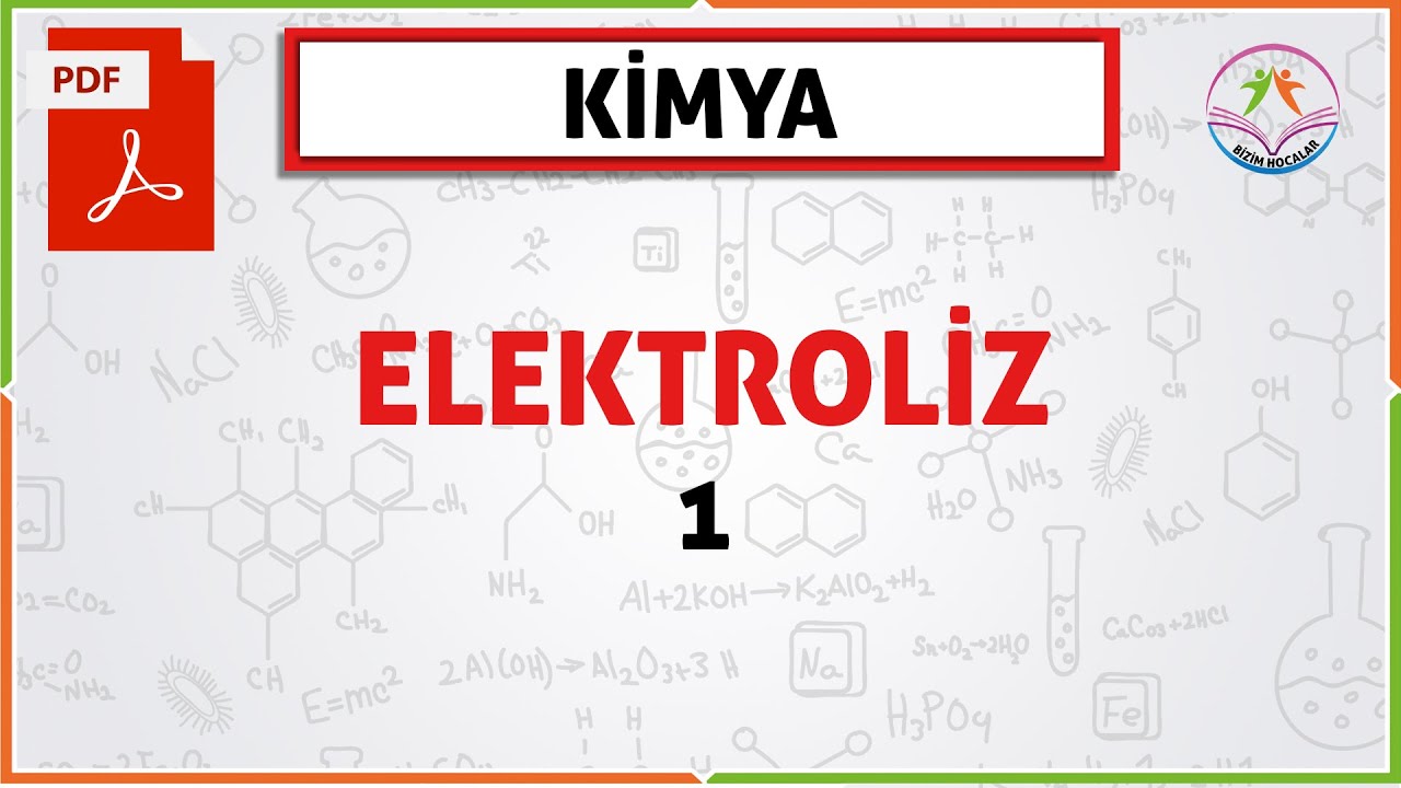 ELEKTROLİZ 1 (2020 AYT) (KİMYA VE ELEKTRİK)