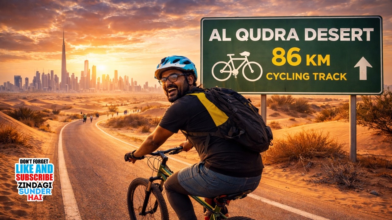 Dubai: Al Qudra Cycle Track.  A Heaven For Cyclist`