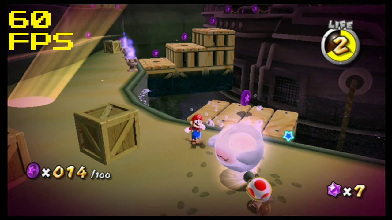 119. [60 FPS] Plunder the Purple Coins - Deep Dark Galaxy - Super Mario Galaxy